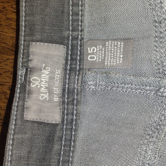 Grey Denim So Slimming Straight Leg Jeans 0.5/6 - Picture 4 of 5